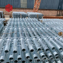 construction widely scaffold q235 hot dipped galvanized steel standard size ringlock scaffolding